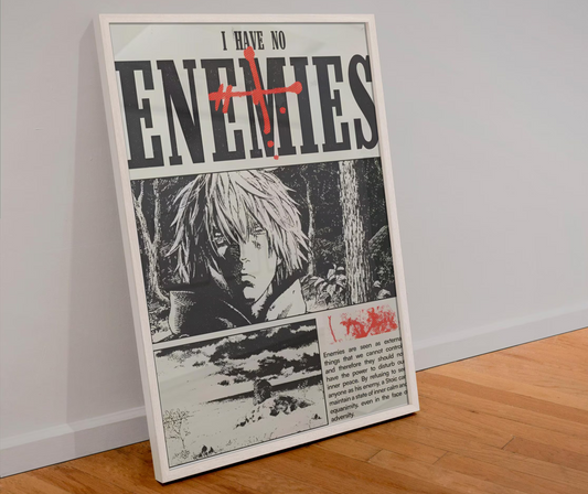 Vinland Saga Unframed Art – 'I Have No Enemies' Thorfinn Stoic Philosophy Art Print