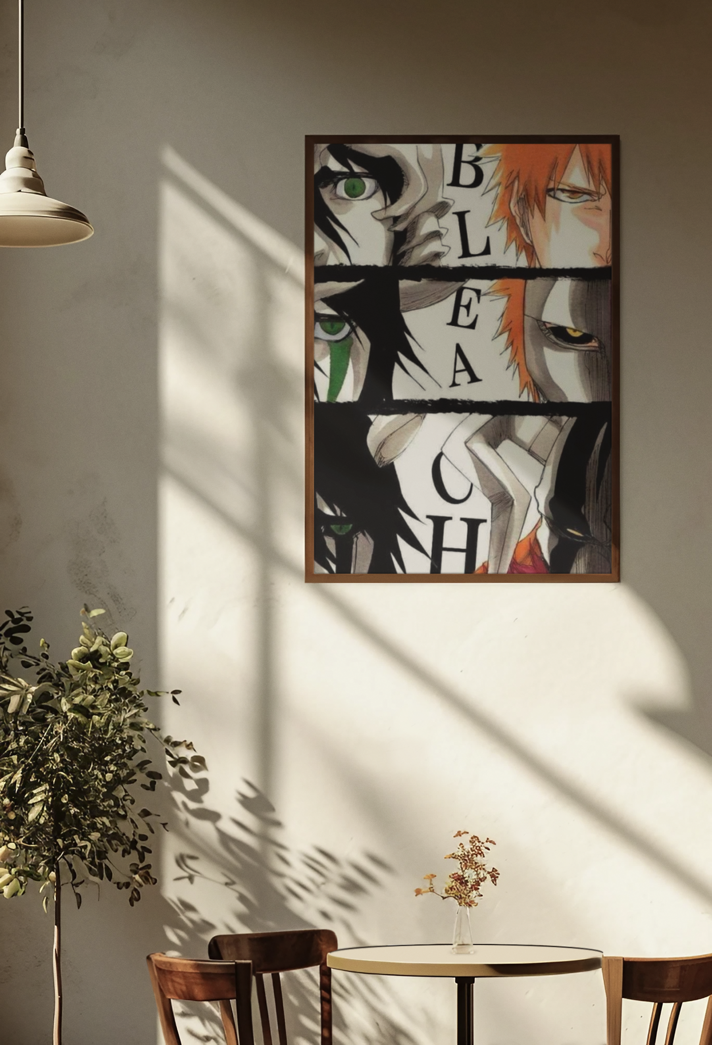 Bleach Ichigo vs Ulquiorra Anime Poster – Hollow & Espada Battle – High-Quality