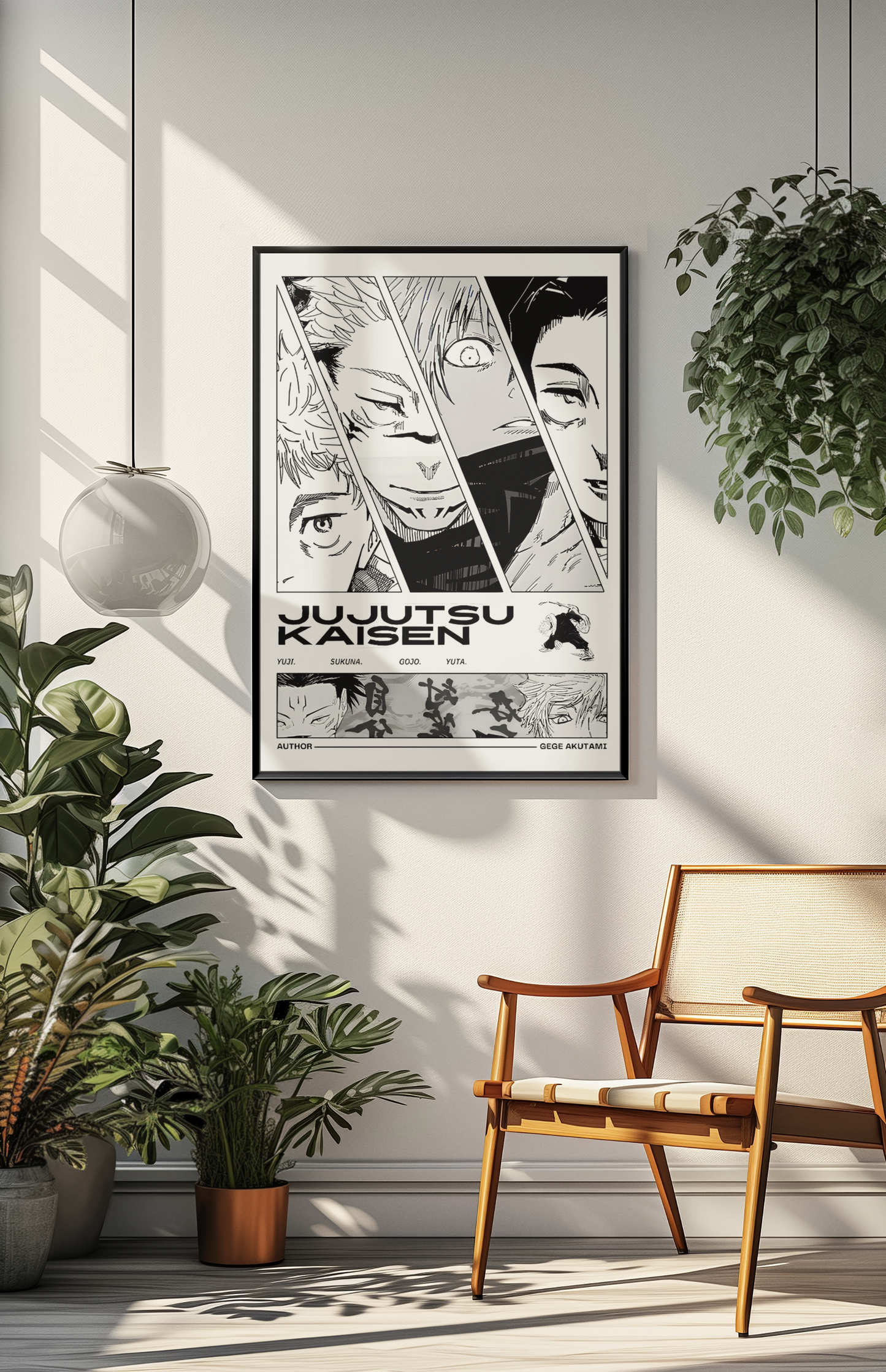 Jujutsu Kaisen Poster - Yuji, Gojo, Sukuna, Yuta | Unframed | Anime Wall Art